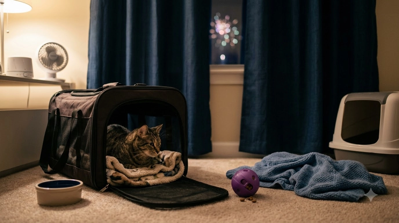 Calm Your Cat During Fireworks: Simple, Vet-Safe Tips
